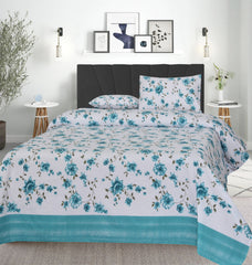 3 Pcs Pure Cotton Bed sheet B- 13