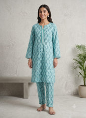 2-Pcs Digital Printed Premium Lawn By So Kamal SK-3