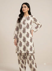 2-Pcs Digital Printed Premium Lawn By So Kamal SK-11