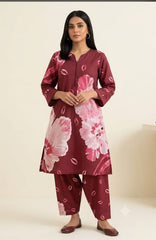 2-Pcs Digital Printed Premium Lawn By So Kamal SK-16