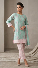 2-Pcs Digital Printed Premium Lawn By So Kamal SK-20