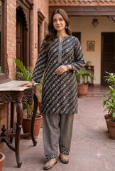 2-Pcs Digital Printed Premium Lawn By So Kamal SK-34