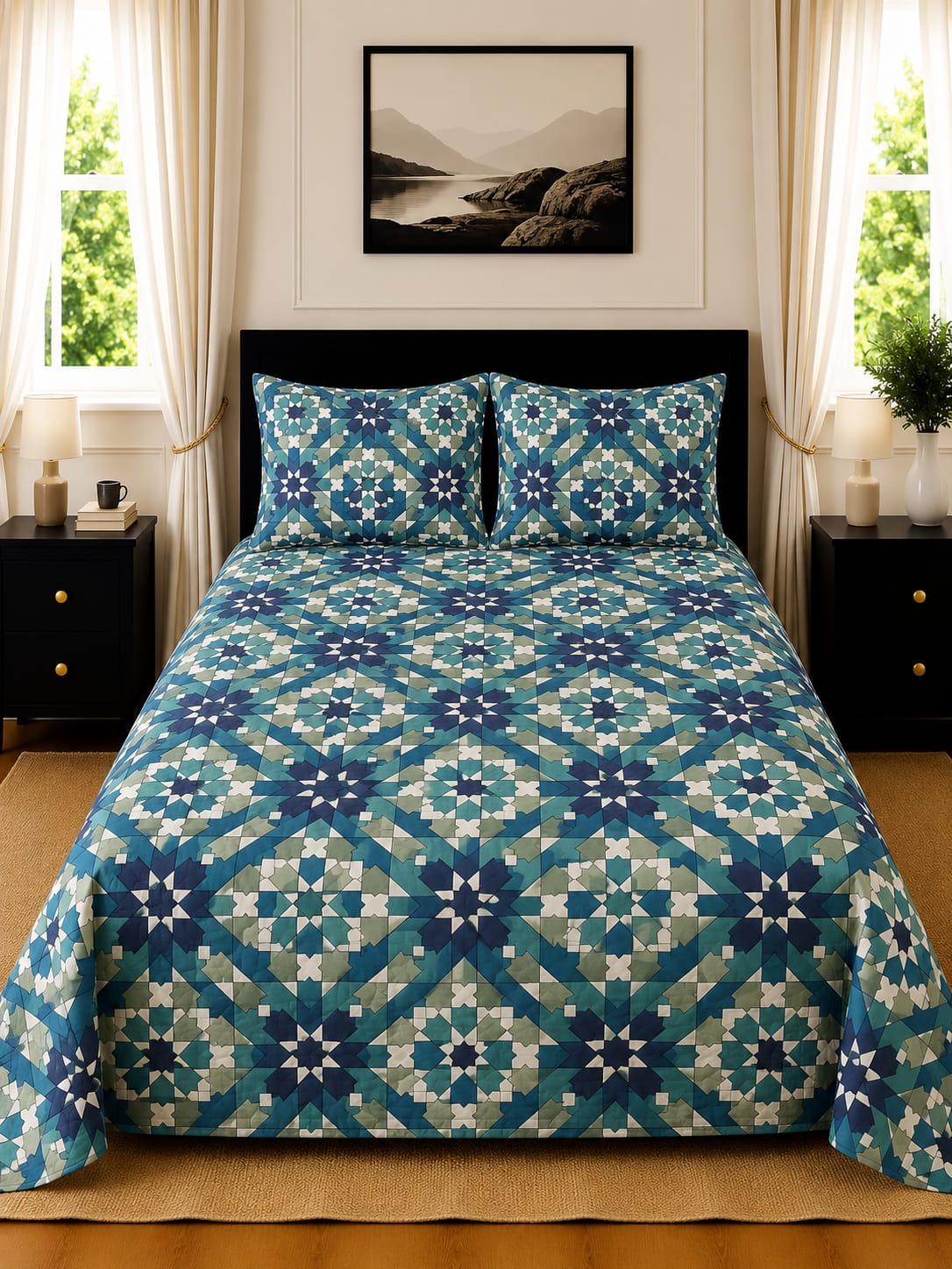 3 Pcs Cotton Bedsheet 10