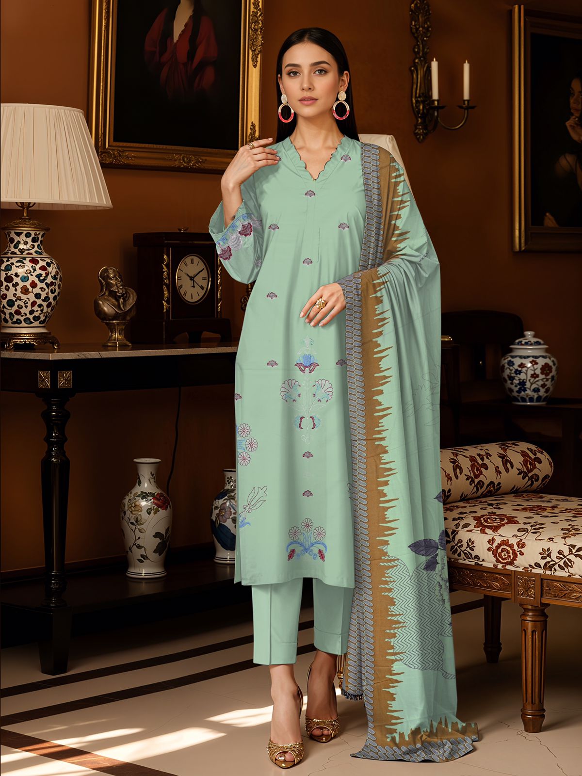 3 Piece Summer Lawn Design 1020