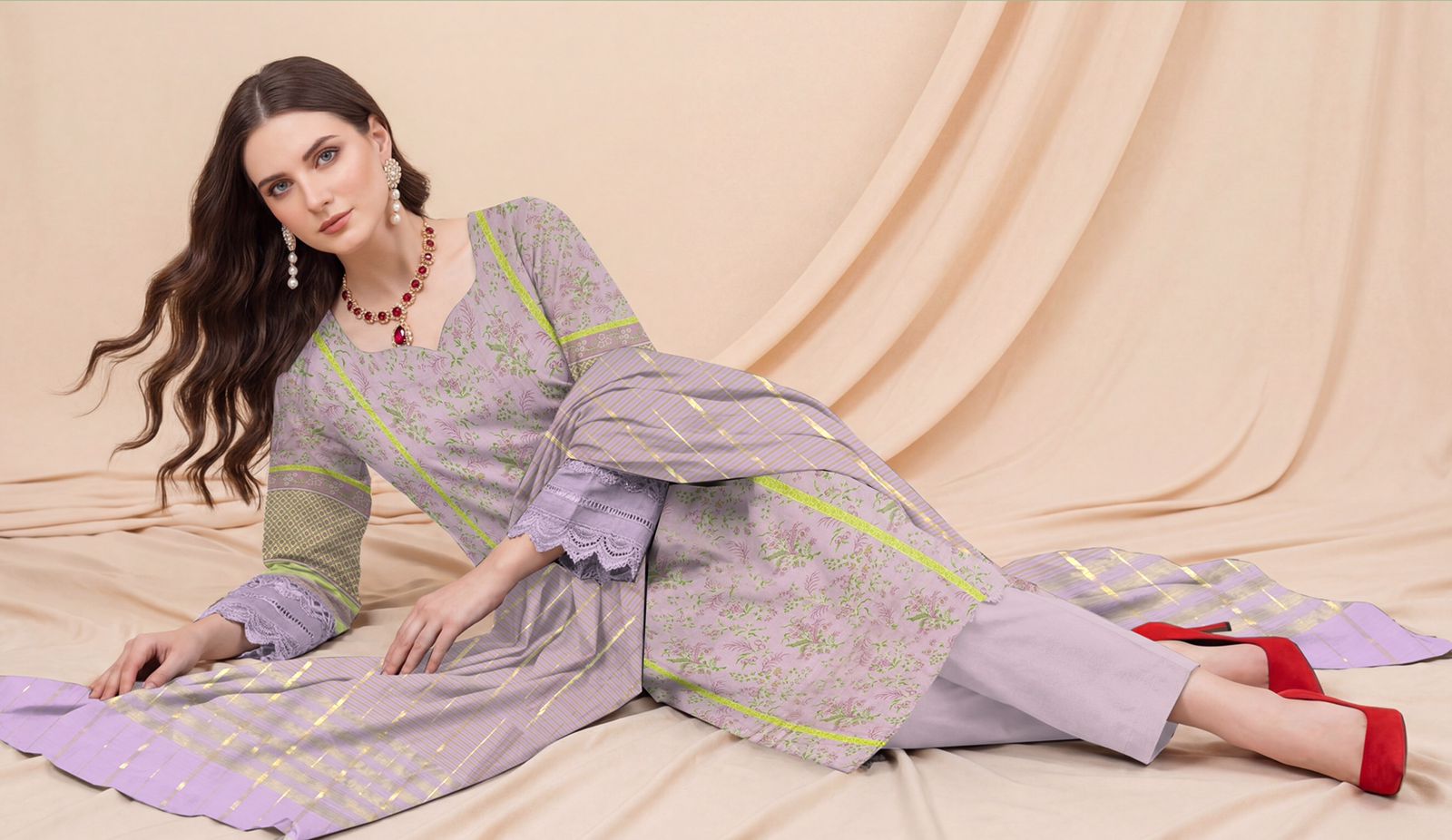 3 Piece Summer Lawn Design 1021
