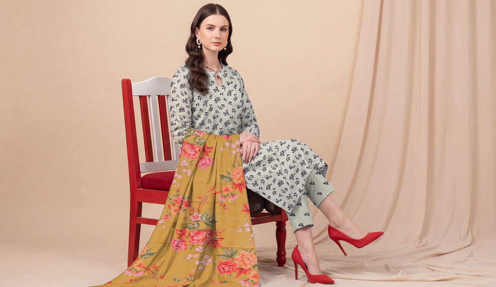 3 Piece Summer Lawn Design 1022