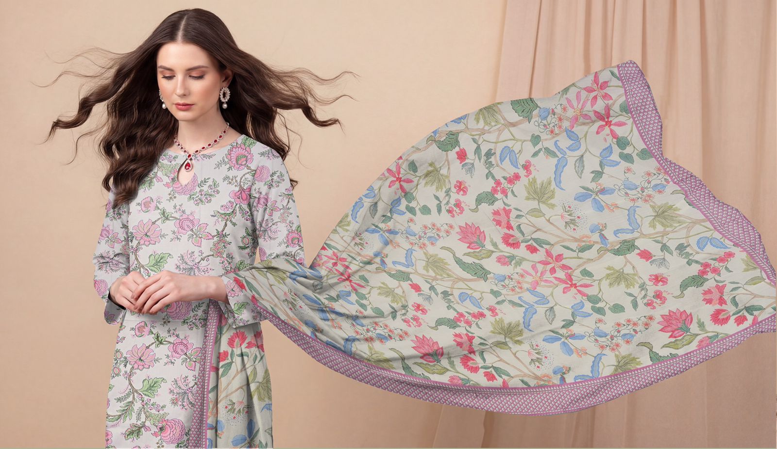 3 Piece Summer Lawn Design 1023