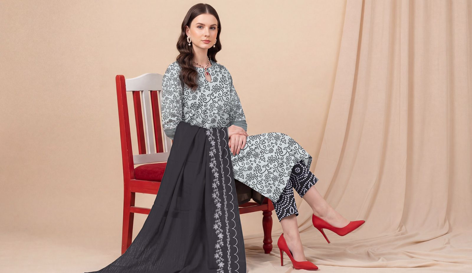 3 Piece Summer Lawn Design 1029