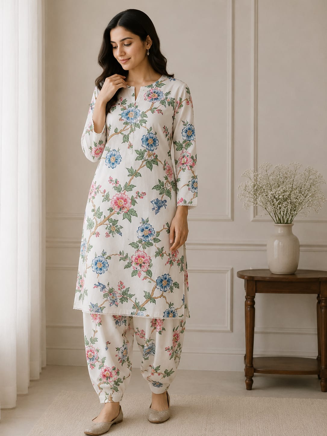2-Pcs Digital Printed Premium Lawn By So Kamal SK-35