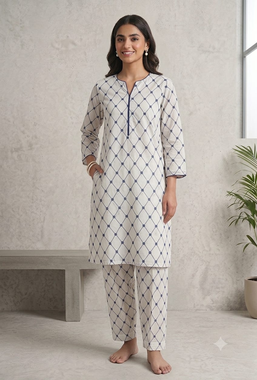 2-Pcs Digital Printed Premium Lawn By So Kamal SK-38