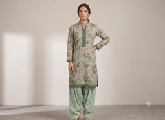 2-Pcs Digital Printed Premium Lawn By So Kamal SK-7