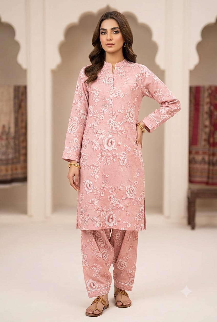 2-Pcs Digital Printed Premium Lawn By So Kamal SK-31