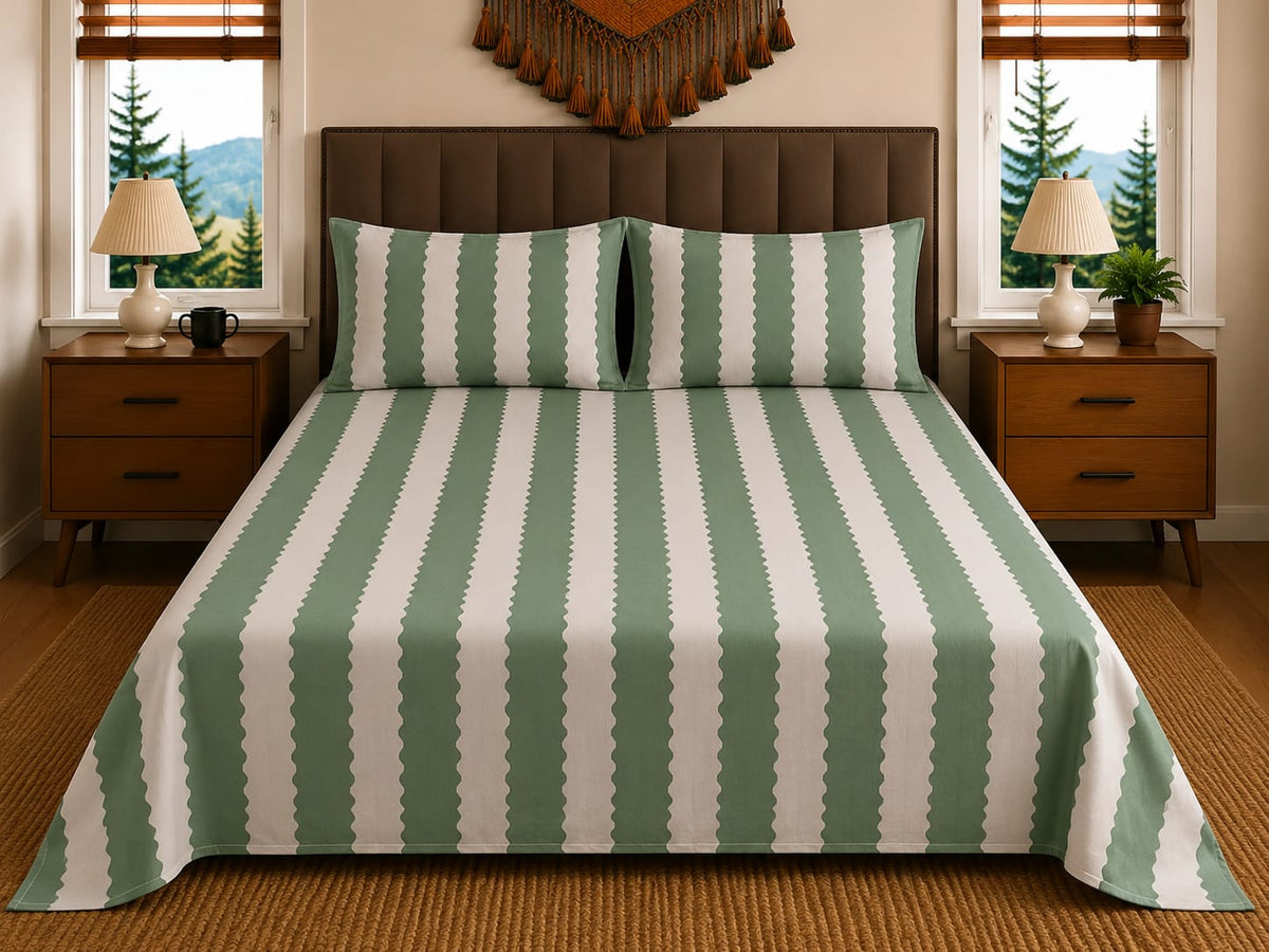 3-Pcs Double Bedsheet D-2