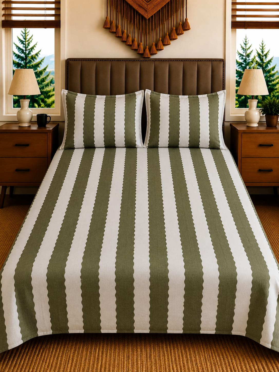3-Pcs Double Bedsheet D-7