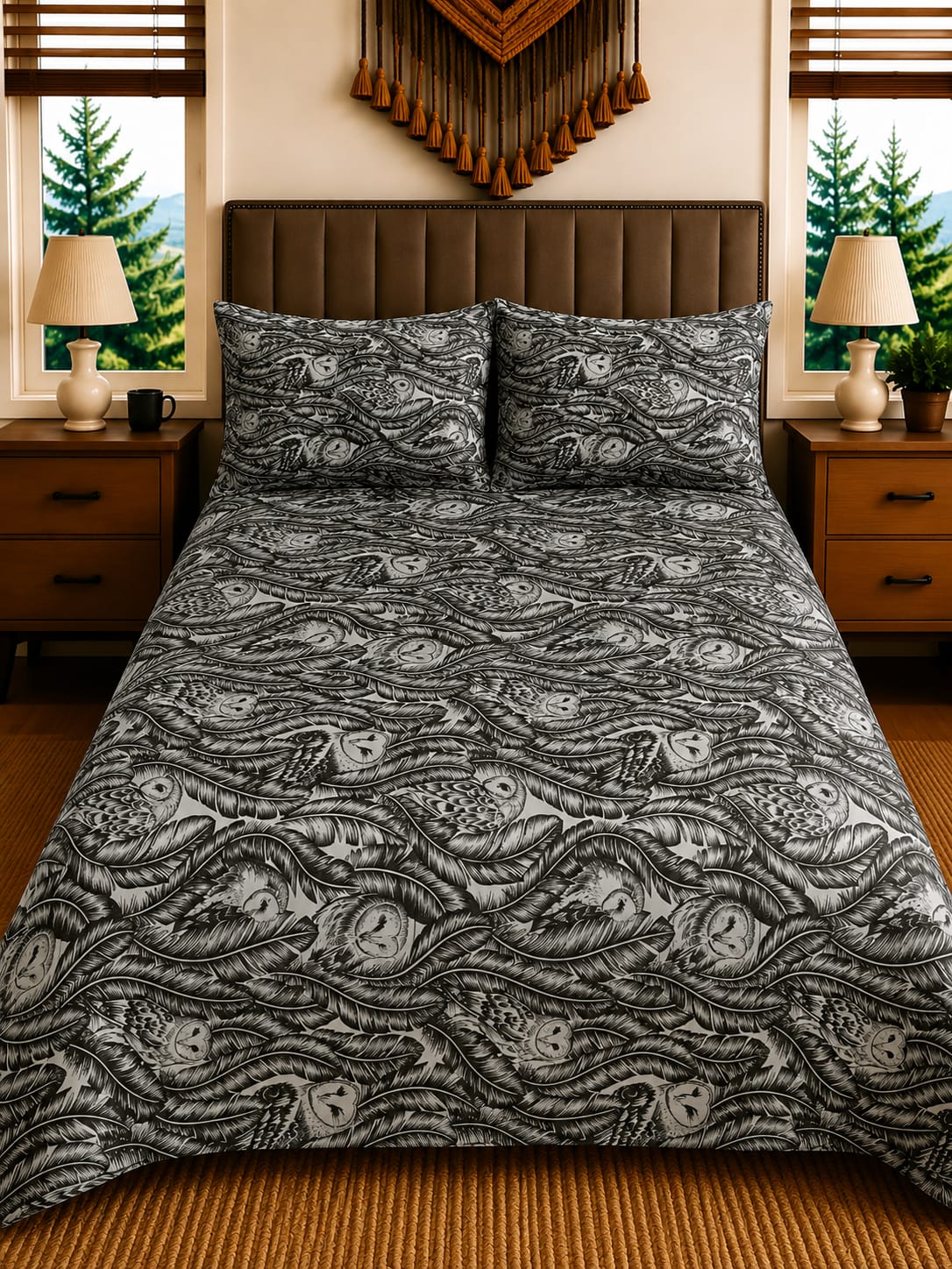 3-Pcs Double Bedsheet D-10