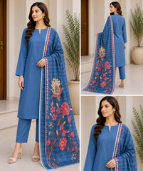 1-Pcs Printed Lawn Duppata