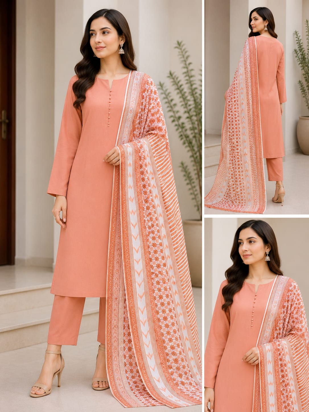 1-Piece Printed Lawn dupatta