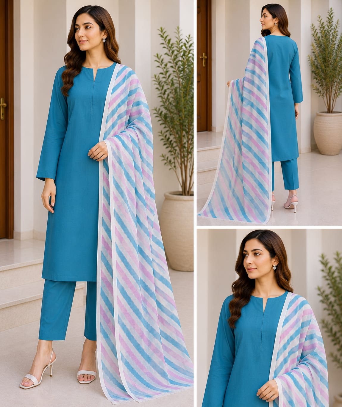 1-Pcs Printed lawn Dupatta