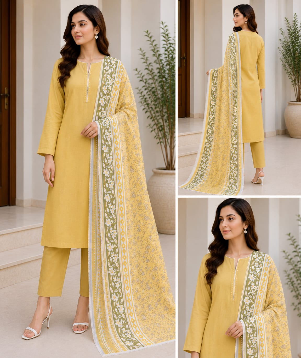 1-Pice Printed Lawn Duppata