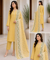 1-Pice Printed Lawn Duppata